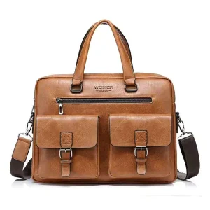 Premium Design Briefcase Leather Business Bag