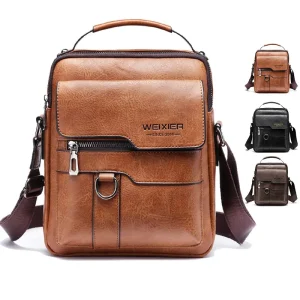 Men's Retro Leather  Messanger Shoulder Bag Cross Body Bag