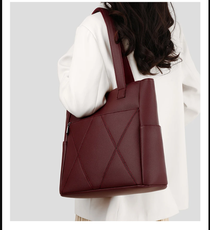 Premium Fashion Large Capacity Quality Leather Handbag